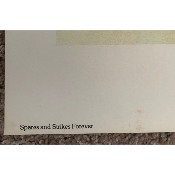 Brett Johnson Limited Edition Signed Print “Spares And Strikes Forever” 1979 - Picture 8 of 11